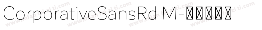 CorporativeSansRd M字体转换